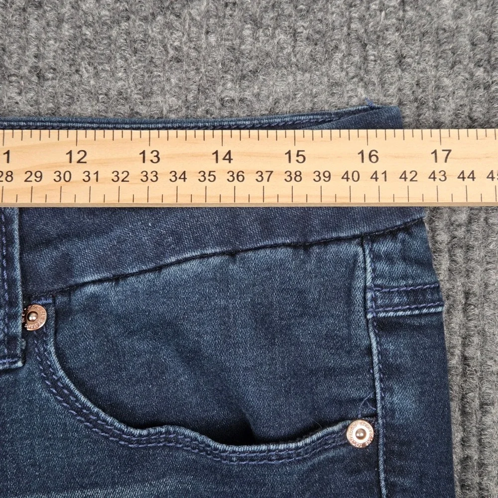 Seven7 Womens Skinny Jeans Clifton Blue Dark Wash Stretch Plus Size 14W SX1164QW